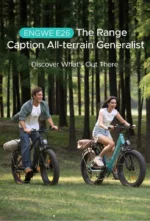 2024 ENGWE E26 26 Zoll Damen E-Bike 48v Lithium 16Ah 250W Doppelgefedertes All-Terrain City Elektrofahrrad Fahrrad Modell für Frauen Grün – Bild 4