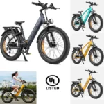 2024 ENGWE E26 26 Zoll Damen E-Bike 48v Lithium 16Ah 250W Doppelgefedertes All-Terrain City Elektrofahrrad Fahrrad Modell für Frauen Grün – Bild 2