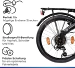 Zündapp ZF20 Speed Folder 20 Zoll Klapprad Faltrad Stadtrad Fahrrad faltbar Klappfahrrad StVZO – Bild 5