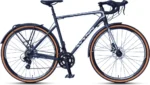 WYNN Gravelbike Gravel 28 Zoll GRL1.1 grau Rahmenhöhe 54 cm Damen Herren 14 Gänge Gepäckträger Schutzbleche – Bild 2