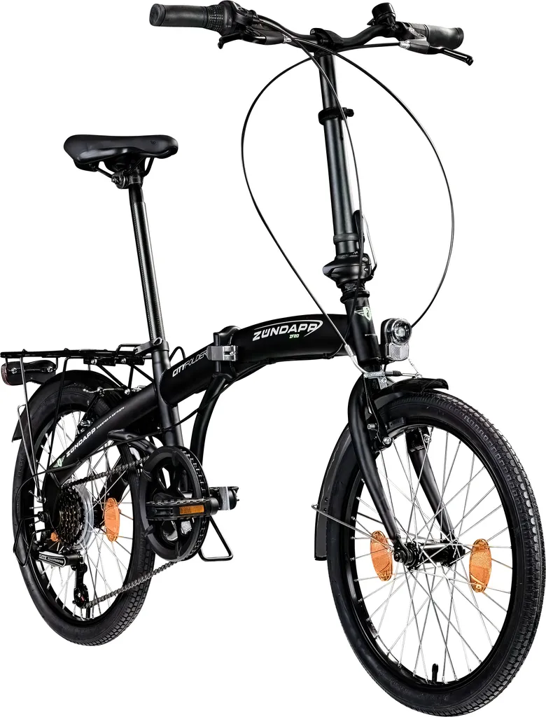 6290fa3c4db921fa51862d86c61e5ee0 Zündapp ZF20 Speed Folder 20 Zoll Klapprad Faltrad Stadtrad Fahrrad faltbar Klappfahrrad StVZO – Bild 1