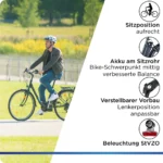 Zündapp Z505 E Bike Damen 28 Zoll Pedelec 160 - 185 cm 6 Gang Damenfahrrad – Bild 5