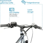 Zündapp Green 7.7 E-Bike Herren Trekkingrad 28 Zoll 155 - 185 cm mit 21 Gängen – Bild 6