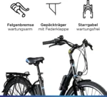Zündapp Z505 E Bike Damen 28 Zoll Pedelec 160 - 185 cm 6 Gang Damenfahrrad – Bild 4