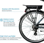 Zündapp Green 7.7 E-Bike Herren Trekkingrad 28 Zoll 155 - 185 cm mit 21 Gängen – Bild 5