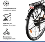 Zündapp Z505 E Bike Damen 28 Zoll Pedelec 160 - 185 cm 6 Gang Damenfahrrad – Bild 6