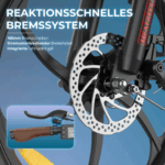 2025 20×3.0Zoll 22.5AH E-Bike Klappräder Elektrofahrrad Pedelec, elektrisches Faltrad 7-Gang City E-Bikes & E-Hollandräder 25 km/h Wasserdicht Schwarz – Bild 9