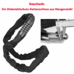 E-Bike 26 Zoll 158 - 198 cm Pannensichere Reifen 36 V 20,3 Ah 730,8 Wh bis zu 160 - 200 km Wasserdicht IP54 mit 7 Gang, Schwarz – Bild 2