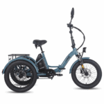 E Bike Dreirad Fat Klapprad E-Bike Lastenfahrrad 20 Zoll 48V 21Ah , Hydraulische Scheibenbremsen Elektrofahrrad, Elektro Lastenfahrrad 180kg Blau – Bild 8