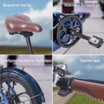 20 Zoll 18AH Elektrofahrrad Pedelec, City E-bike ,Cityräder E-Klapprad 250W Motor,25km/h,E-Bike ,klapprad,LCD-Display,APP – Bild 8