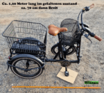 Elektro Dreirad Trike 3 Gang, Tiefeinstieg 20 Zoll schwarz, Fahrfertig, inkl. Kettenschloss und Rückspiegel – Bild 8