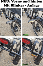 Elektro Dreirad Trike 3 Gang, Tiefeinstieg 20 Zoll schwarz, Fahrfertig, inkl. Kettenschloss und Rückspiegel – Bild 2