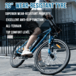 RCB E Bike RK15,Elektrofahrrad 26 Zoll mit 12Ah 36V Lithium-Akku,Elektrofahrrad für Erwachsene für Damen und Herren,7-Gäng,Reichweite bis zu 35-90Km – Bild 6