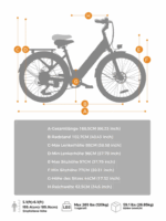 HillMiles E Bike, City E-Bike & E-Hollandrad mit 36V 13Ah Akku bis zu 80-100km, SHIMANO 7-Gang, 250W Motor&25km/h, MileCity1 – Bild 7