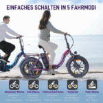 20 Zoll 18AH Elektrofahrrad Pedelec, City E-bike ,Cityräder E-Klapprad 250W Motor,25km/h,E-Bike ,klapprad,LCD-Display,APP – Bild 10