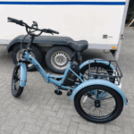 E Bike Dreirad Fat Klapprad E-Bike Lastenfahrrad 20 Zoll 48V 21Ah , Hydraulische Scheibenbremsen Elektrofahrrad, Elektro Lastenfahrrad 180kg Blau – Bild 5
