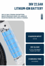 E-Bike für Herren Damen, 27.5 Zoll Elektrofahrrad City E-Bikes & E-Hollandräder mit 22.5AH Akku, Citybike bis zu 140KM Elektrofahrräder LCD & APP – Bild 17