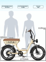 E-Bike Herren Damen Elektrofahrrad, Elektrofahrräder, 20 Zoll , 18AH Off-Road Bike mit 7-Gang-Schaltung 250W 25KMH Ebike 65 Nm E BIKE – Bild 7