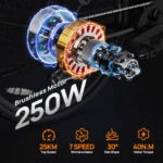 E-Bike für Erwachsene 26 36V 13Ah für Lange Reichweite bis 80KM, Elektrofahrrad 250W, 7 Gang E-Mountainbike LCD Anzeige City E-Bikes & E-Hollandräder – Bild 8