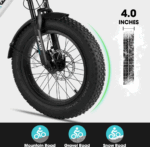 für Erwachsene, Leichter Aluminiumrahmen Elektrofahrrad, Shimano 7 Gänge mit Federgabel Ebike für Damen und Herren – Bild 2