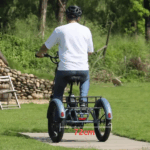 E Bike Dreirad Fat Klapprad E-Bike Lastenfahrrad 20 Zoll 48V 21Ah , Hydraulische Scheibenbremsen Elektrofahrrad, Elektro Lastenfahrrad 180kg Blau – Bild 4