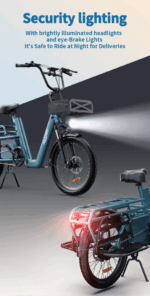 E-Bike Longtail Cargo-E-Bike Elektro-Lastenfahrrad fürfür eine große Familie 27Ah 25km/h Elektrofahrrad Herren Frauen – Bild 16