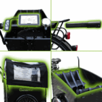 SachsenRAD E-Lastenrad T1, Flexible Transportbox mit Versteckter,Abschließbarer Box mit LCD Display und StVZO-Zugelassung für Kindertransport, usw – Bild 6