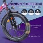 20 Zoll 18AH Elektrofahrrad Pedelec, City E-bike ,Cityräder E-Klapprad 250W Motor,25km/h,E-Bike ,klapprad,LCD-Display,APP – Bild 6